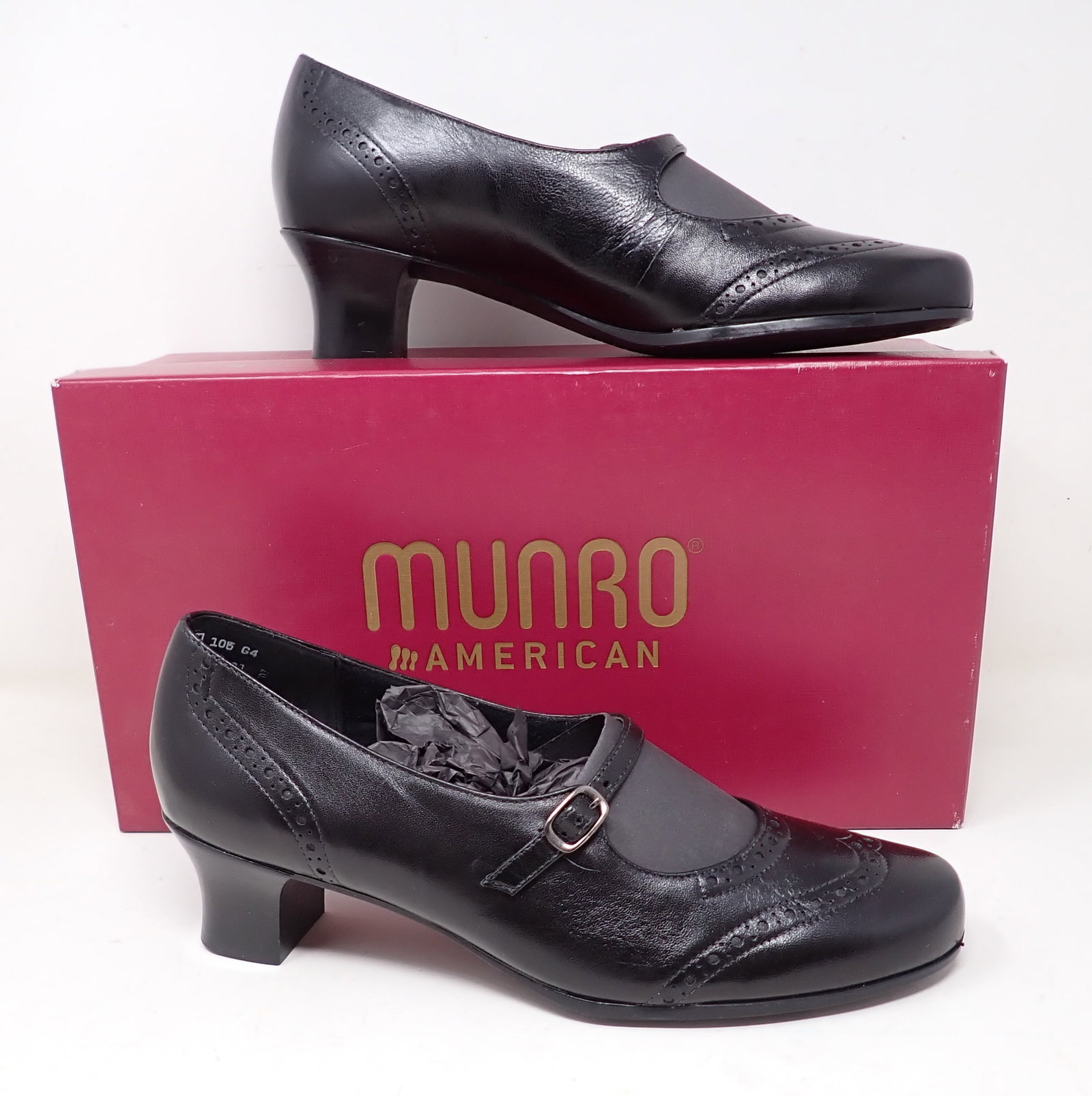 Munro Isabel Black Kid Womens Shoes: Size 9 W