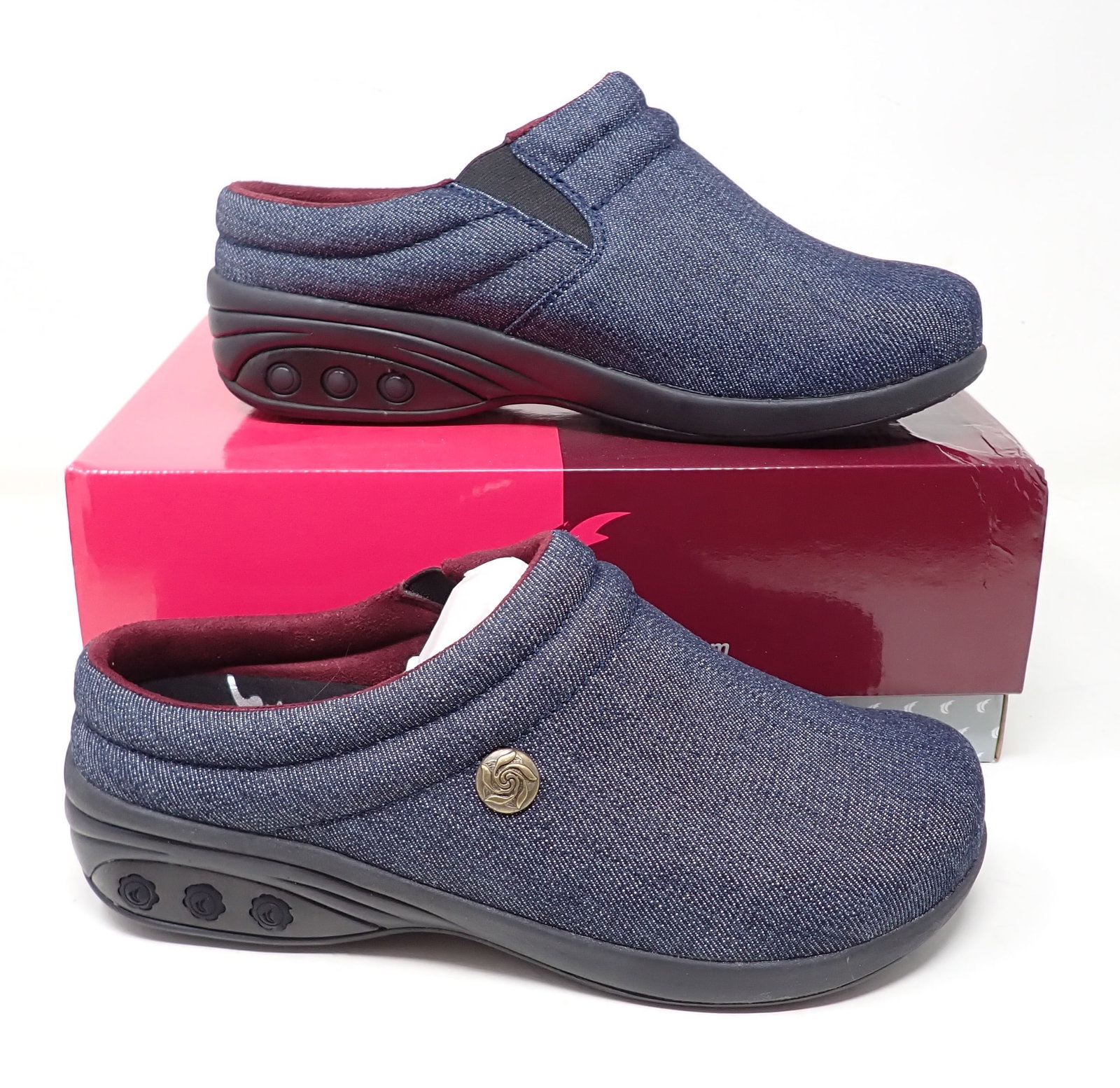 Therafit Molly Navy Denim Shoes: Size 9 1/2-10