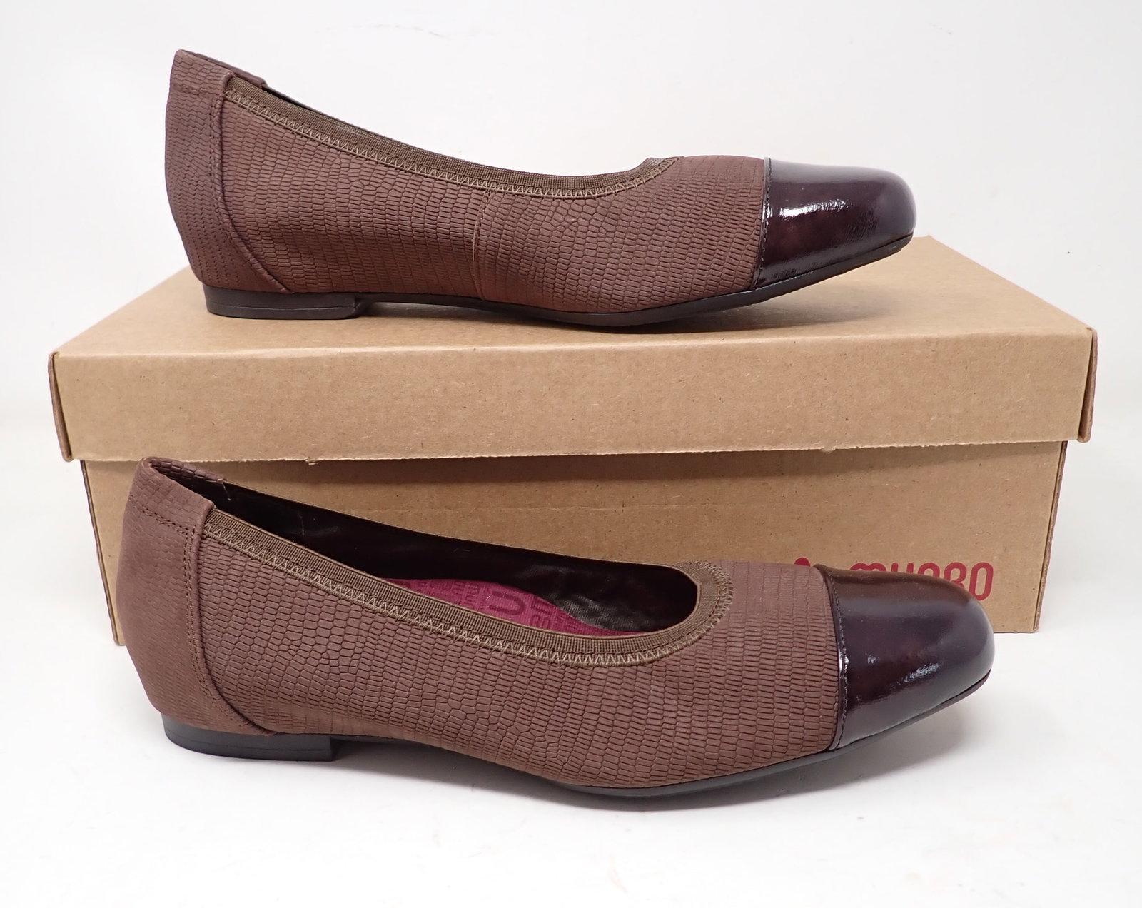 Munro Brown Lizard Print Danielle II Shoes: Size 9 1/2M