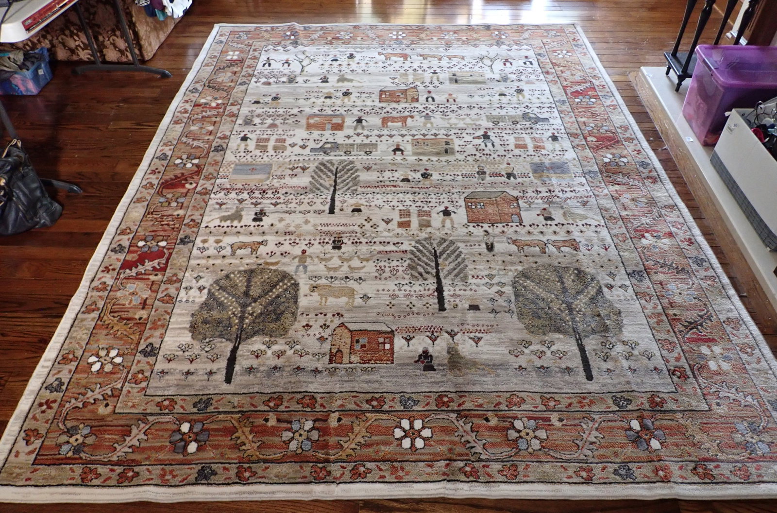 Oriental Weavers Sadona Room Size Rug: Approx 8' x 10'9". No shipping