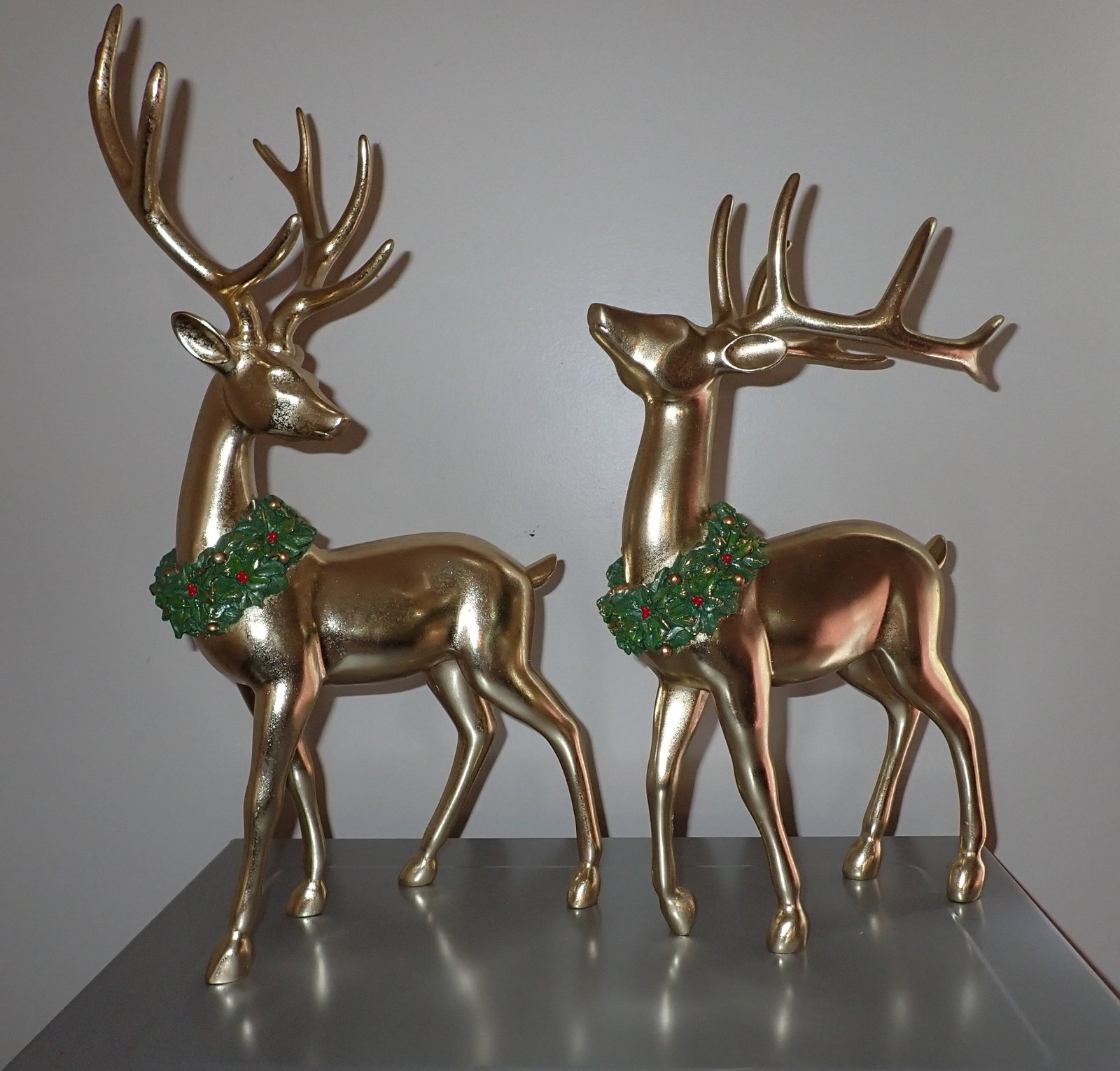 Resin Deer: Approx 20 1/4" tall
