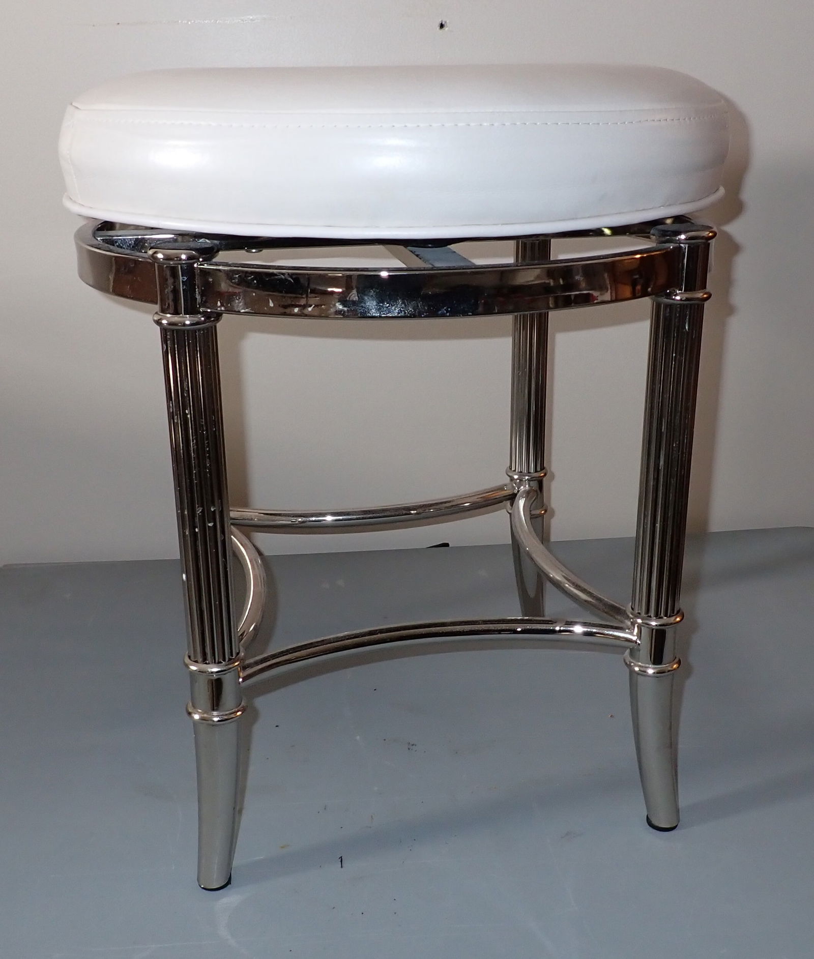 Frontgate Chrome Vanity Stool (1 of 3)