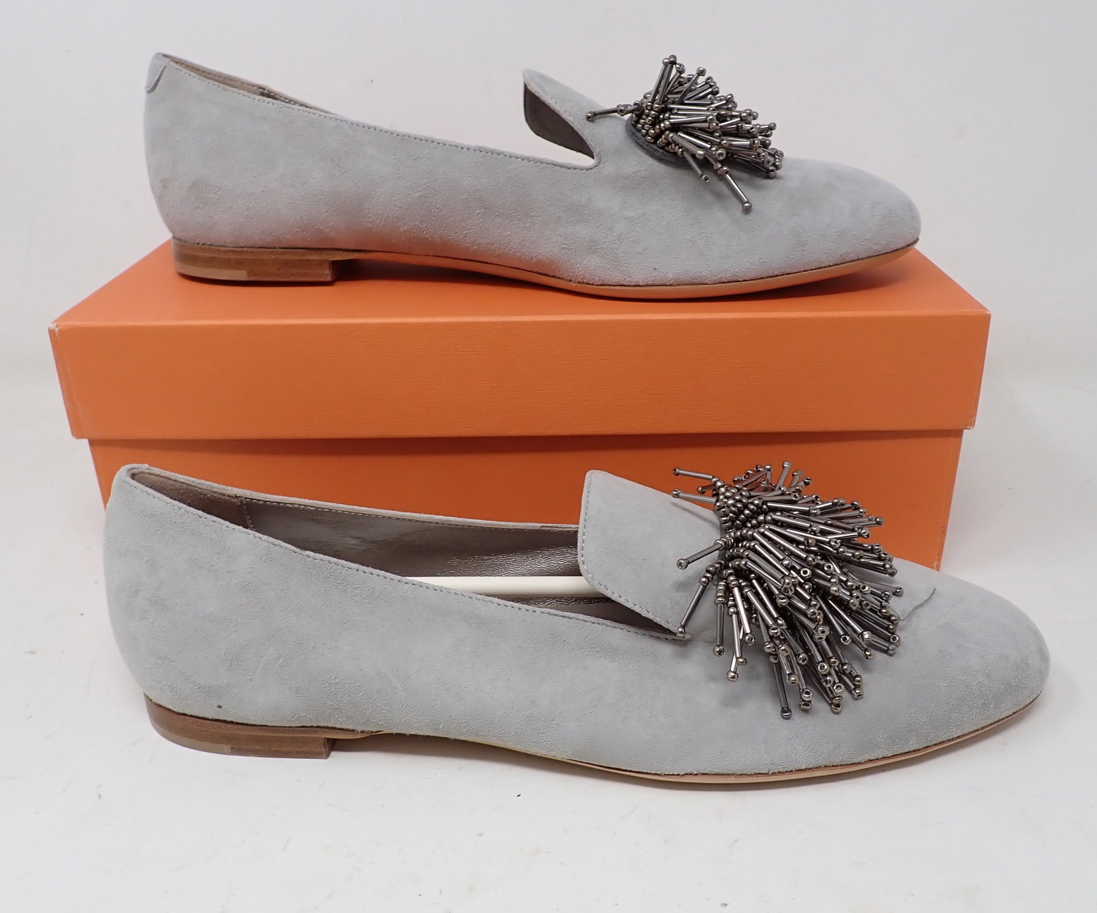 Attilio Giusti Leombruni Cube Grey Shoes: Size 40