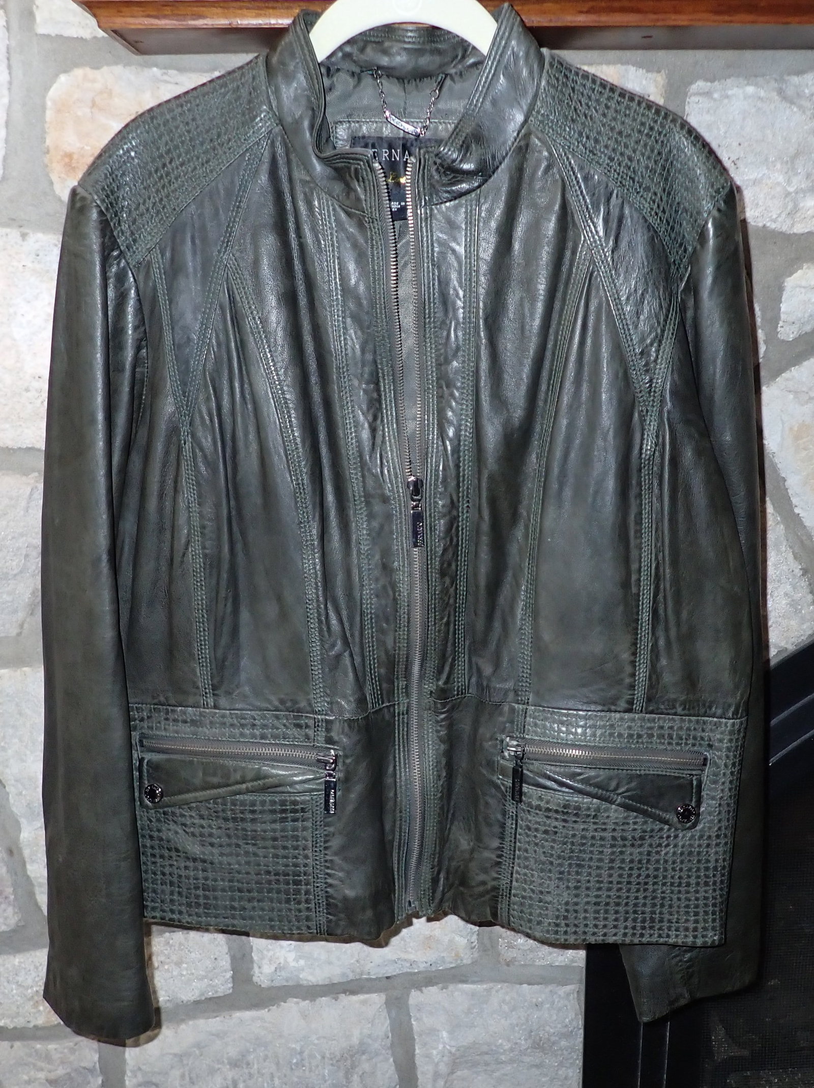 Bernardo Leather Jacket: Womens 3x jacket