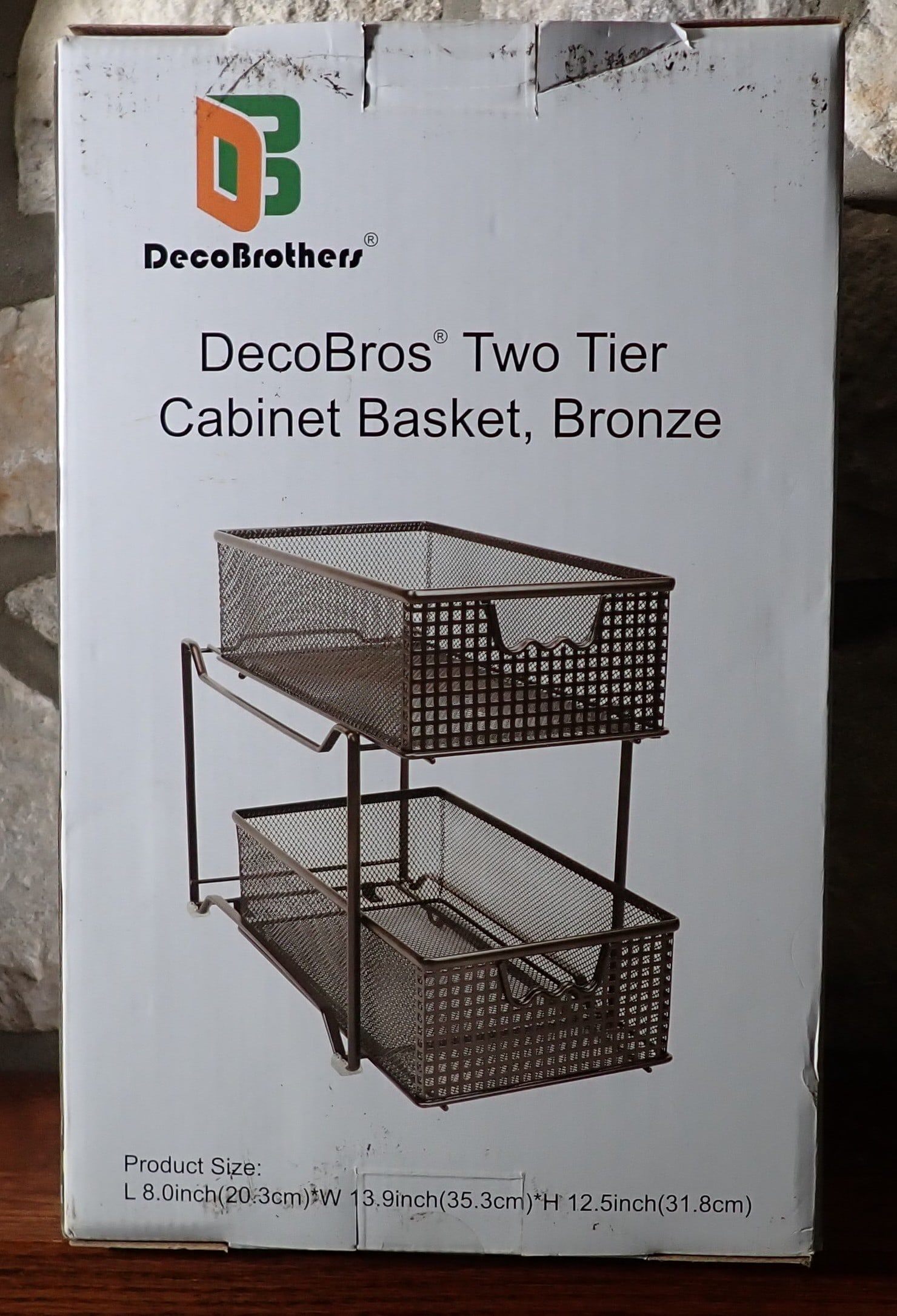 Decobros Two Tier Cabinet Basket (1 of 2)