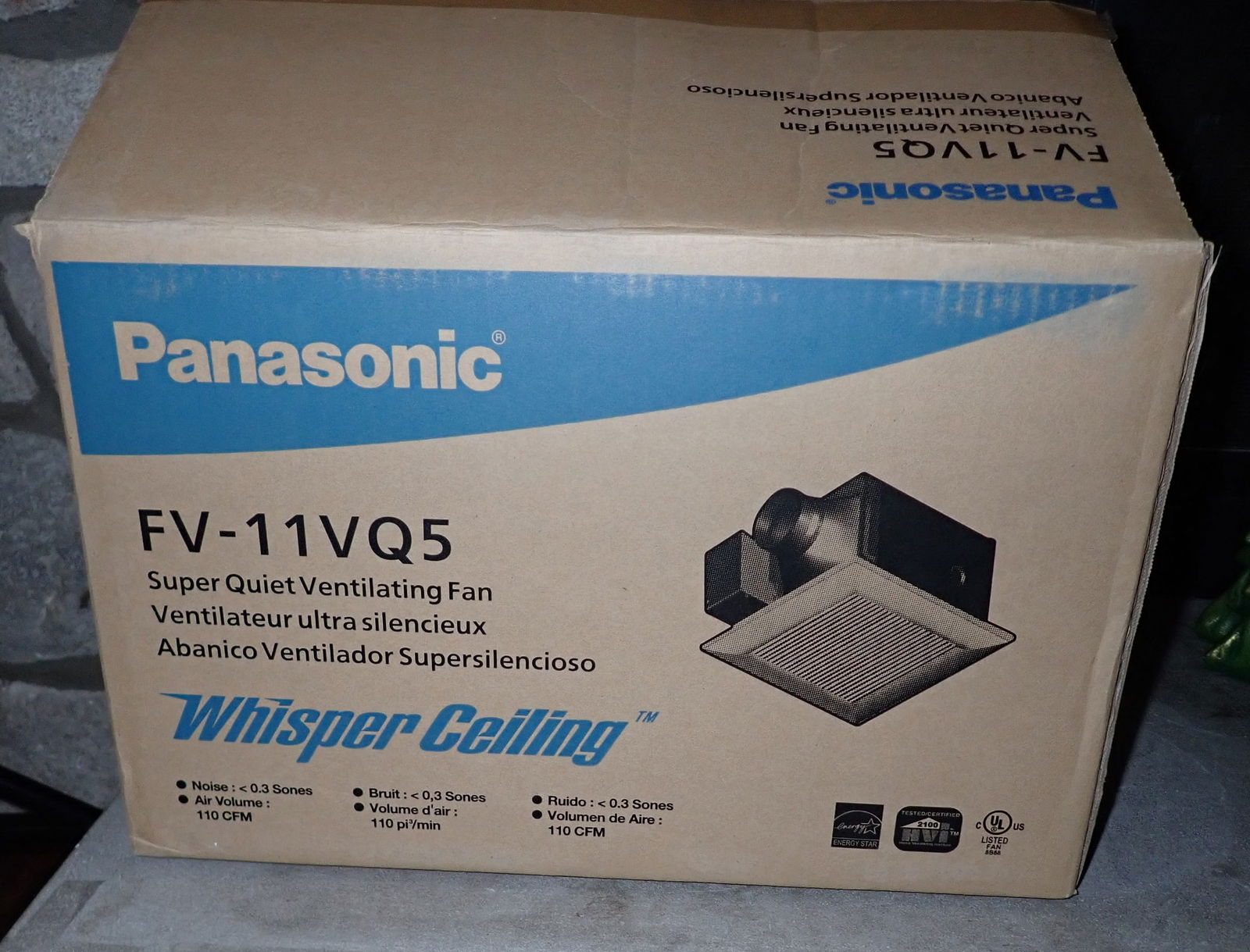 Panasonic Whisper Ceiling Ventilating Fan (1 of 2)