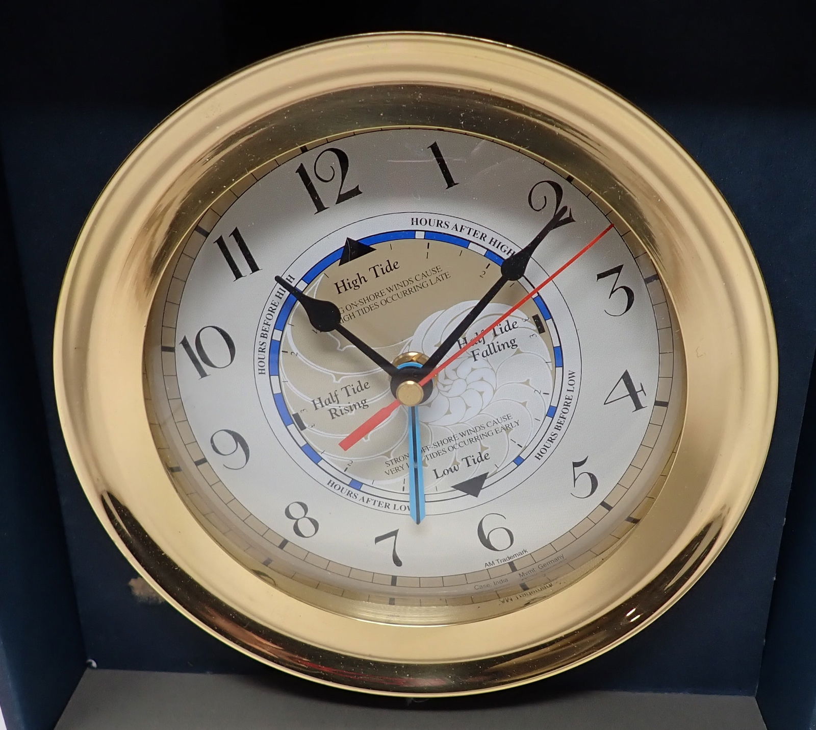 Brass Battery Operated Tide Clock (1 of 5)