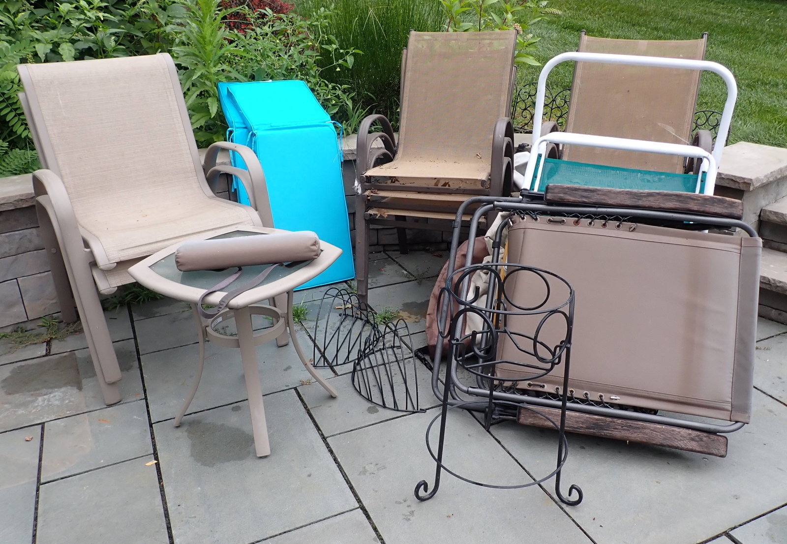 Patio Furniture Plant Stand & Plant Holders: Must take all. No shipping !