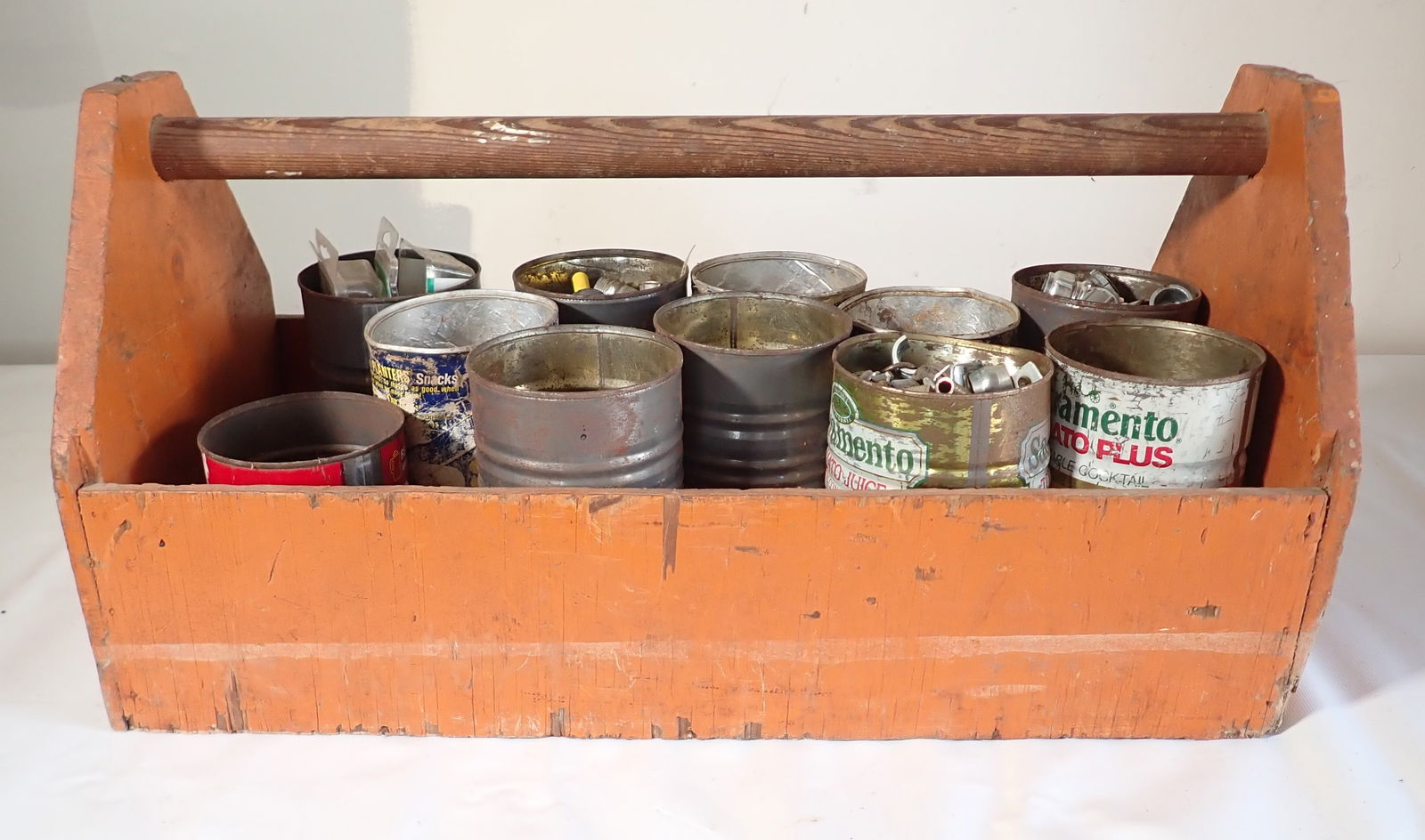 Tool Tote in Orange Paint w/ Hardware (1 of 4)