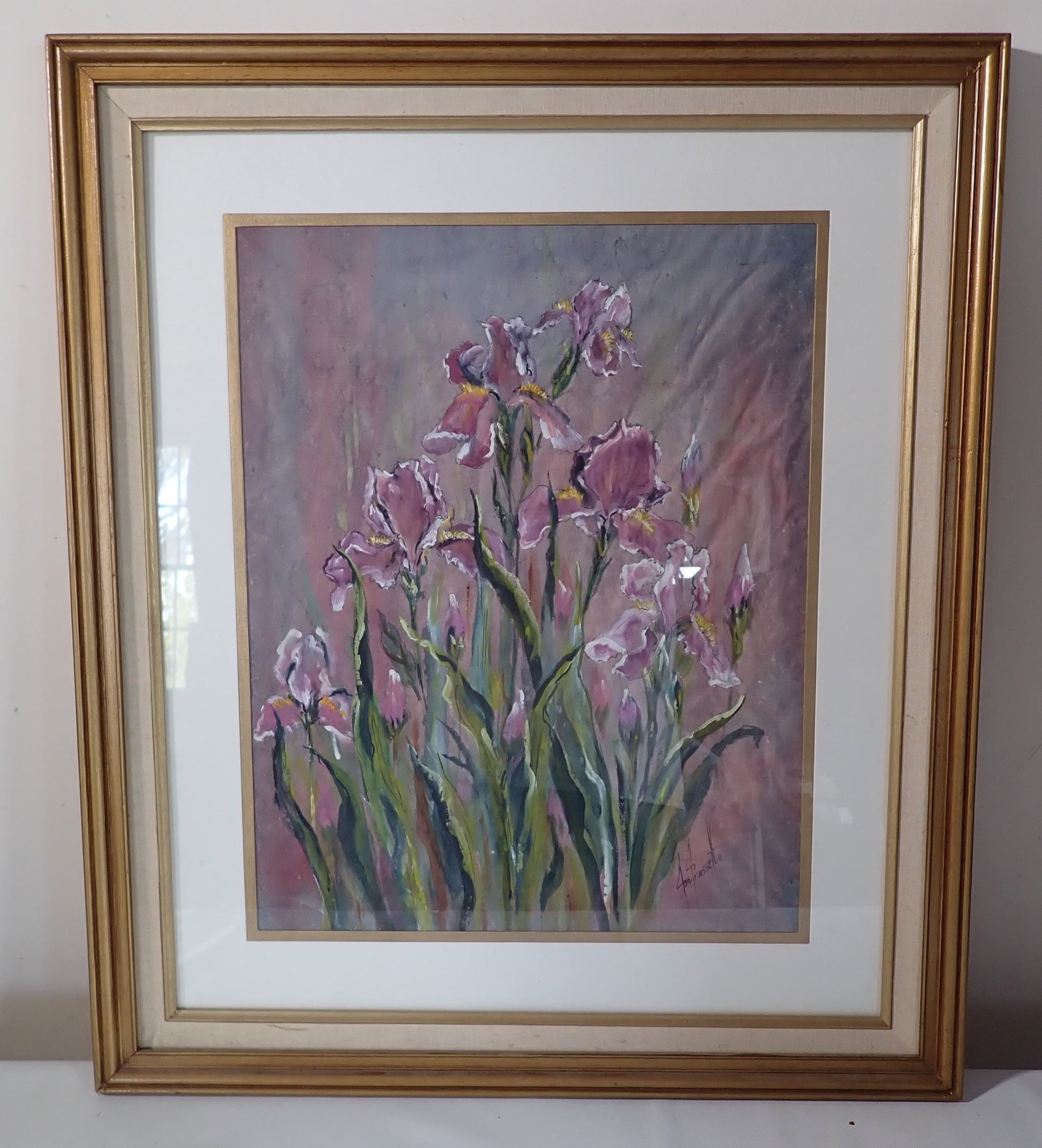Jan Frassetto Watercolor: Approx 24" x 28". If shipping is needed, contact UPS Store 5528 to get an estimate BEFORE bidding. There are no refunds because of shipping price.