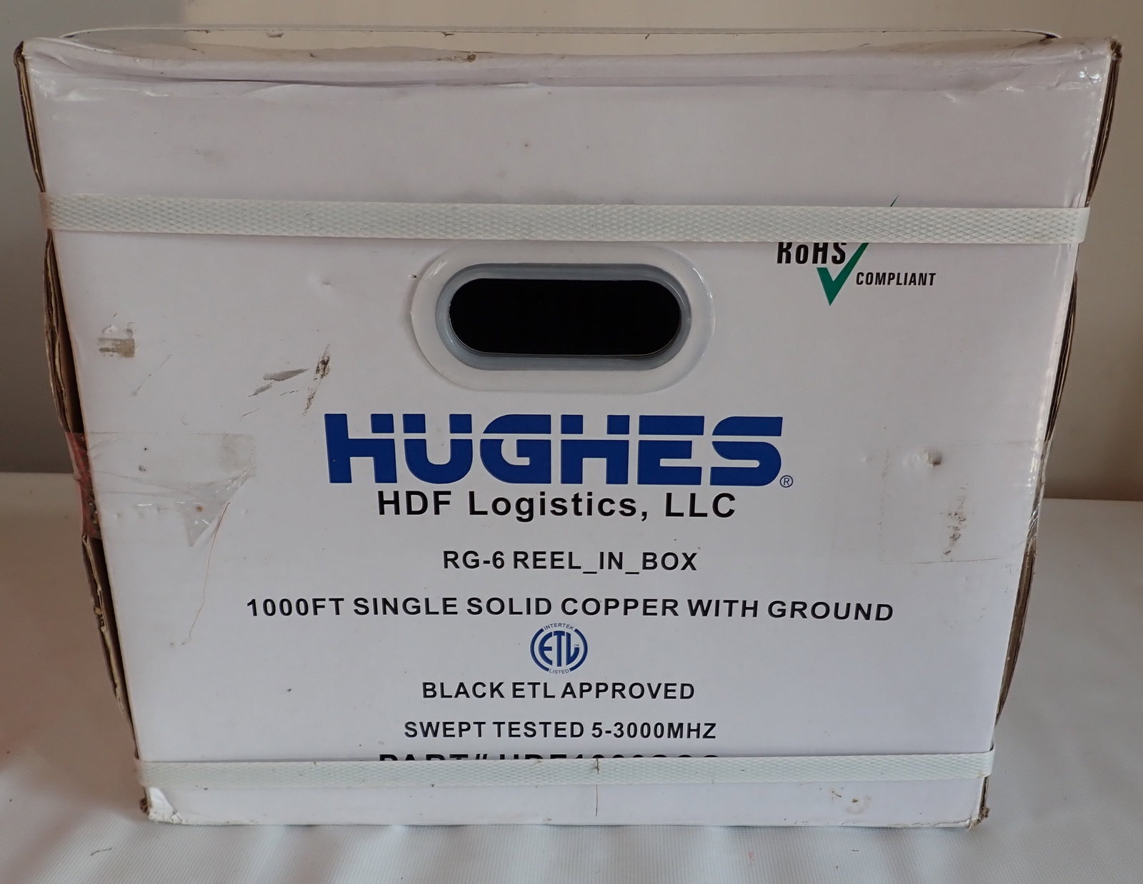 Hughes 1000' Solid Copper with Ground: Still sealed in box