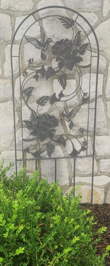 Hummingbird Trellis Candle Lamps Wind Chimes: Trellis is approx 24" x 60" No shipping !