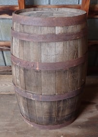Barton Distilling Whiskey Wooden Keg