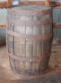 Barton Distilling Whiskey Wooden Keg