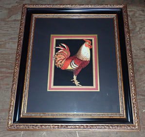 Framed Rooster Print