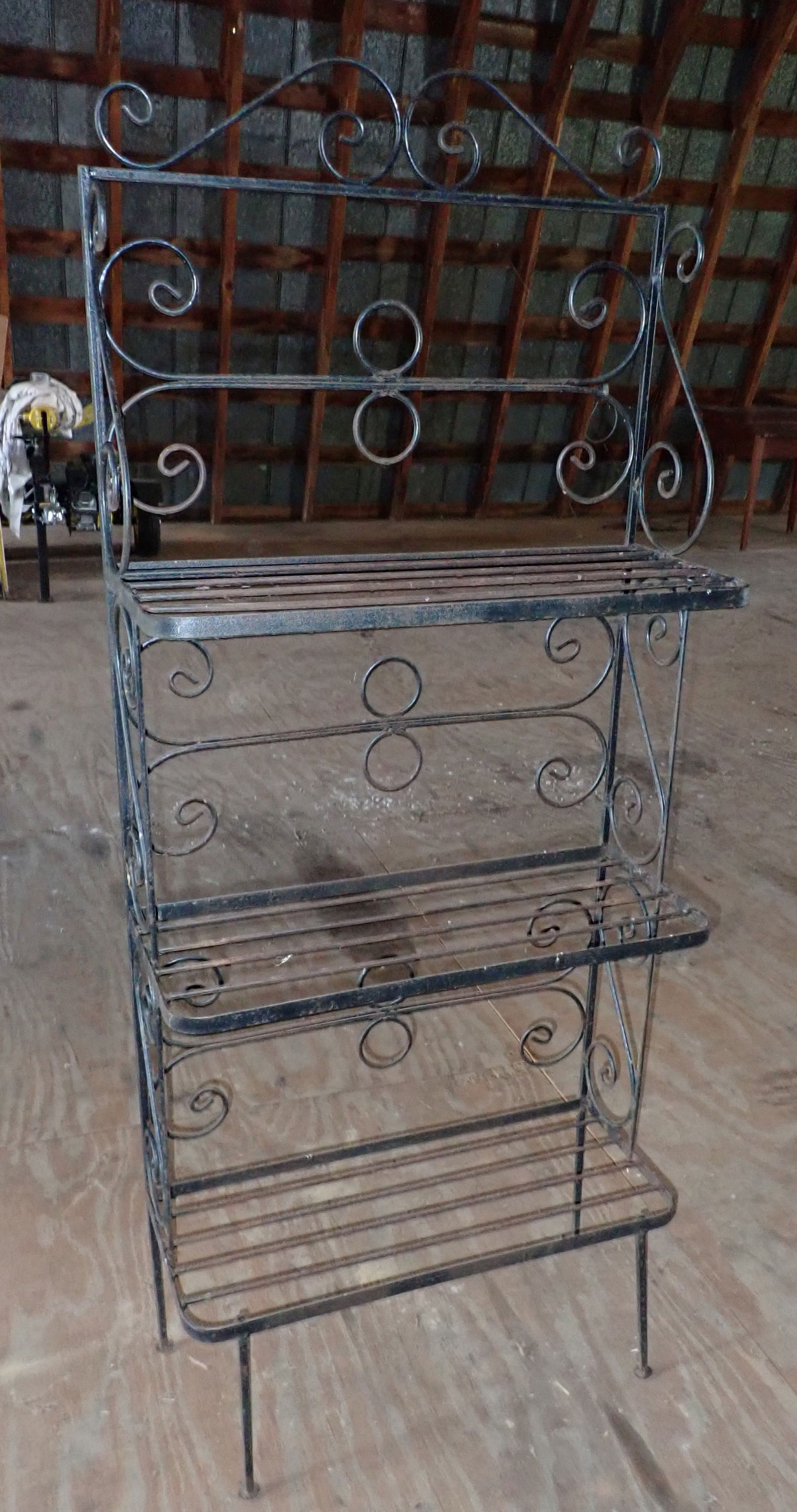 Iron Plant Stand / Shelf (1 of 2)