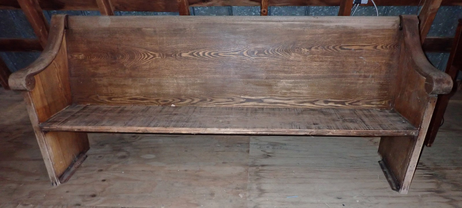 Church Pew: Apprx 80" long, 15" to seat, 14 1/2" deep, 33" tall. No shipping ! Bring help to load !