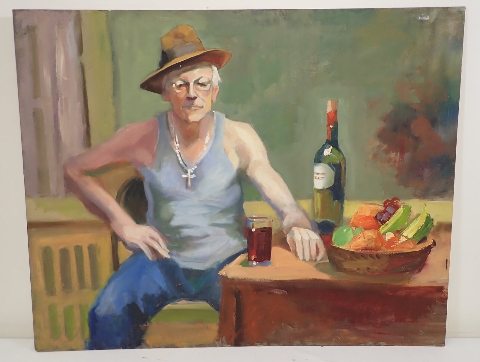 John Reilly Portrait w/ Liquor Oil Painting (1 of 3)