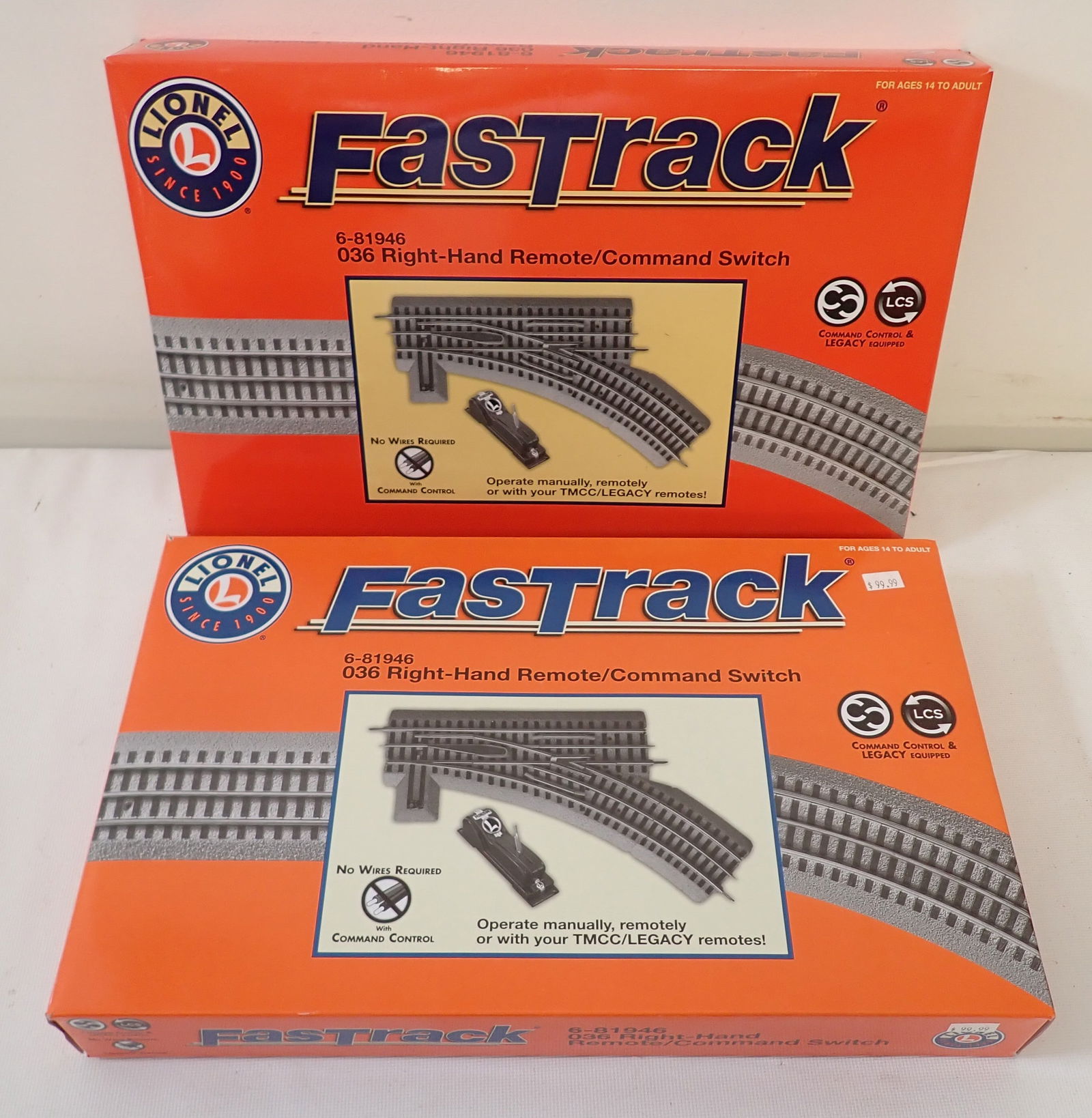 2 Lionel Fastrack 6-81946 Right Hand Command Switch (1 of 2)