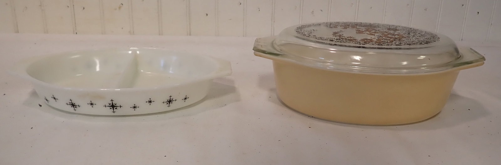 Pyrex Casseroles: Largest is 2 1/2 quart