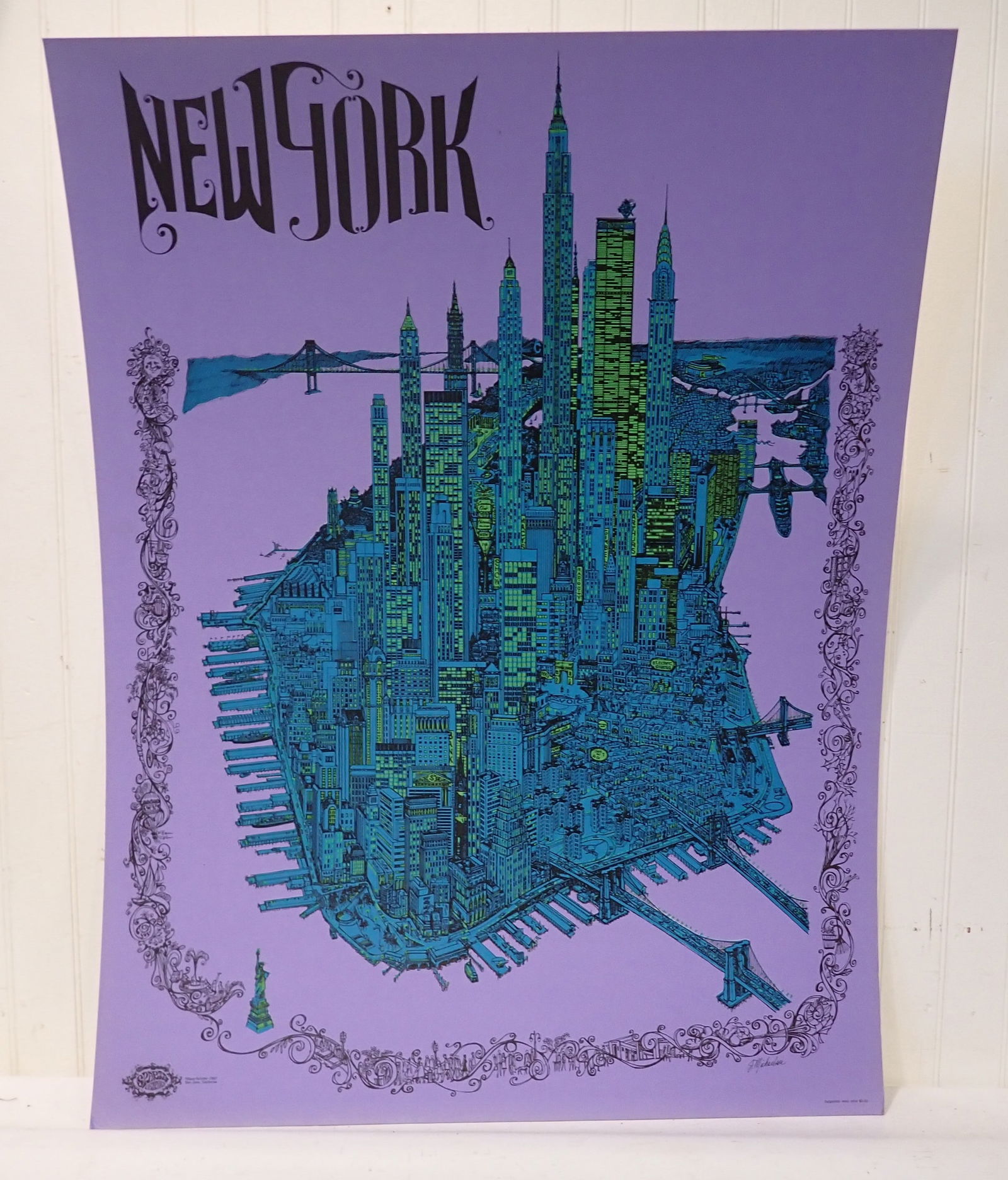 1967 Dave Schiller J. Michaelson New York Poster (1 of 7)