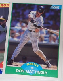 32 Score 1989 Baseball Cards incl Don Mattingly