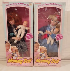 2 Tootsietoy Mommy Dolls