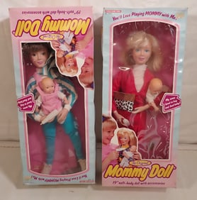2 Tootsietoy Mommy Dolls