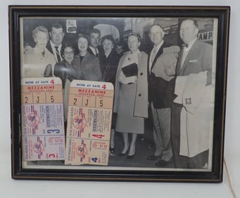 1958 New York Yankees World Series Ticket Stubs