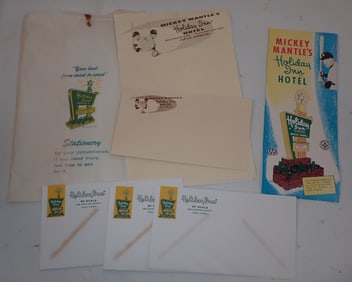 Mickey Mantle's Brochure Envelopes Misc Ephemera