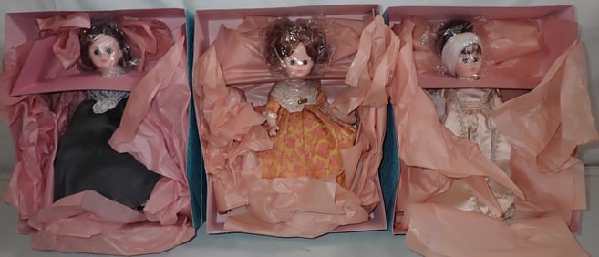 3 Madame Alexander Dolls incl Dolley Madison