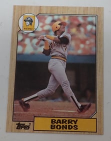 1987 Topps Baseball Card Binder incl Barry Bonds