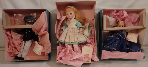 3 Madame Alexander Dolls
