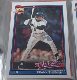 1991 Topps Baseball Cards incl Frank Thomas Chipper Jones