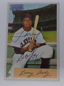Larry Doby Autographed Baseball Card