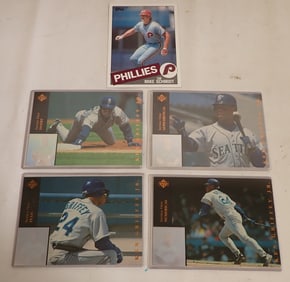 Mike Schmidt Ken Griffey Jr Oversized Baseball Cards