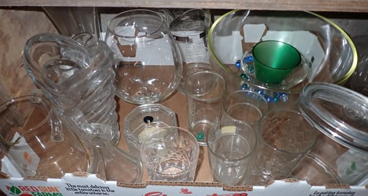 3 Boxes of Misc Glassware