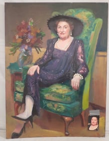 4 John Reilly Women Oil on Board Paintings