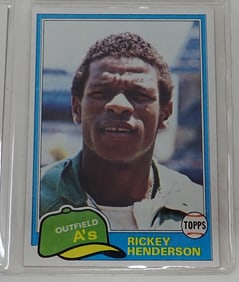 Baseball Cards incl Rickey Henderson
