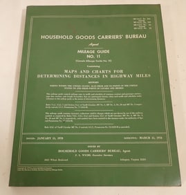Household Goods Carriers Bureau Mileage Guide Book