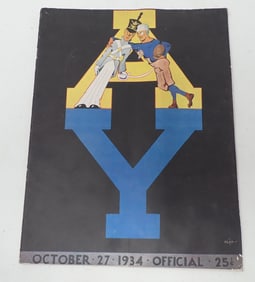 1934 Yale Bowl Football Program