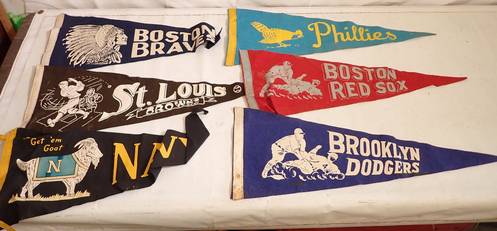 Baseball & Navy Pennants (1 of 3)