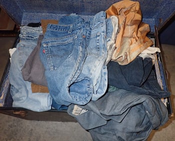 Trunk w/ Jeans & Misc Clothing