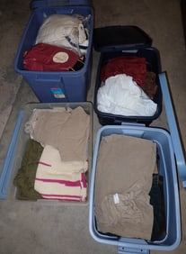 4 Totes of Clothing