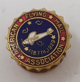 1929 American Flying Mail Airplane Cufflink