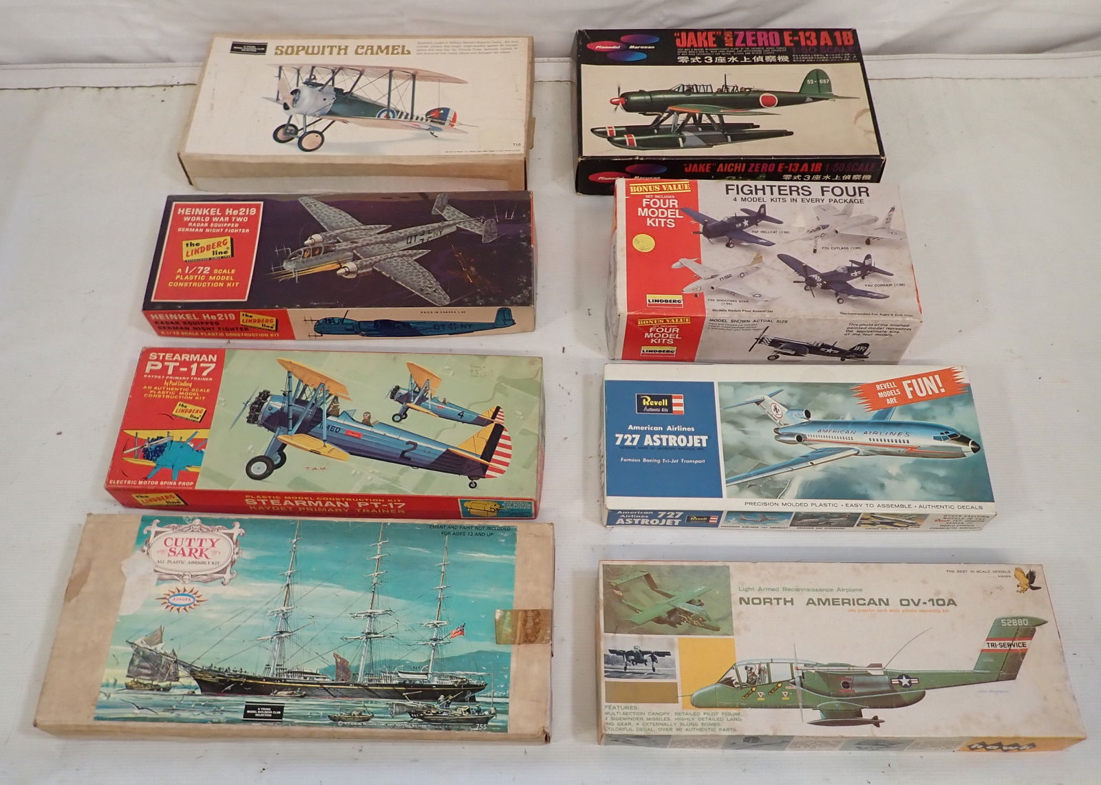 Airplane Models incl Plamodel Heinkel Revell Lindbergh: We do not guarantee boxes are complete. Sold as pictured