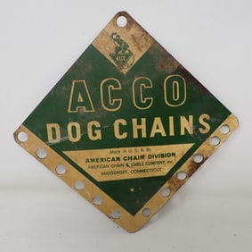 Acco Dog Chains Display Sign