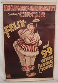 Ringling Bros Barnum Bailey Felix Circus Poster
