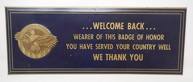 Badge of Honor Sign