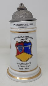 66th Tank Battalion Baumholder Lithophane  Stein